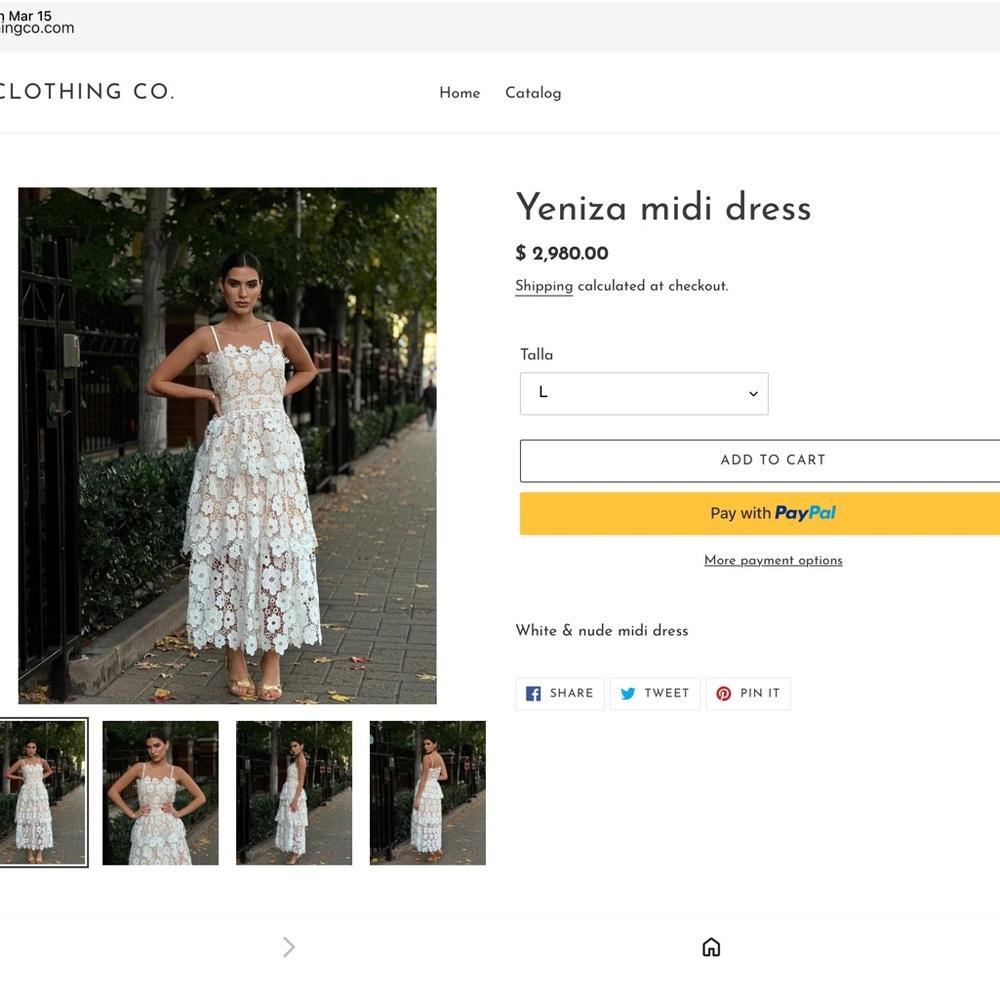 Just Me NWOT White & Nude Floral Lace Tiered Sleeveless Midi Dress - Picture 2 of 12